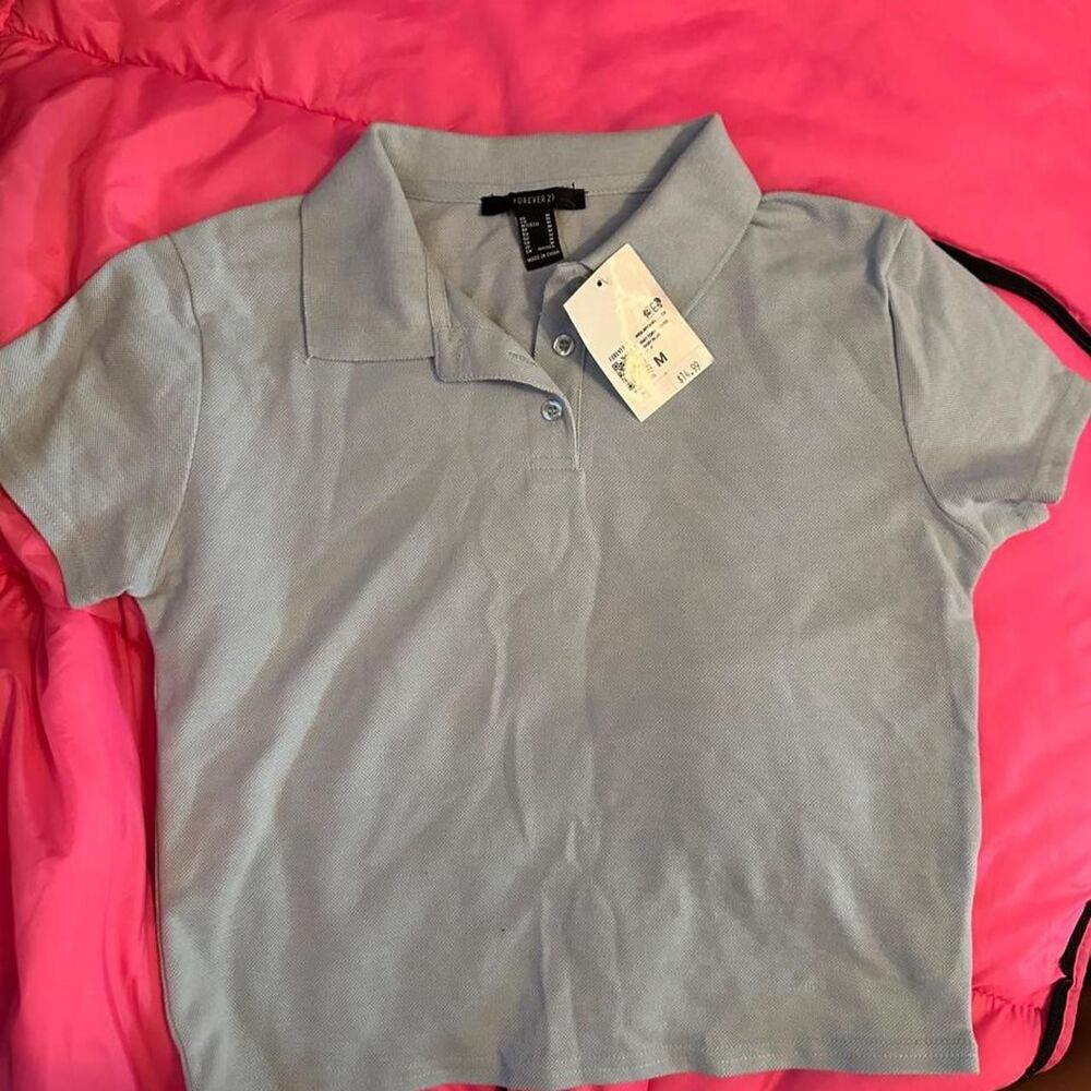 Forever-21 Girls's Blue Polo-shirts